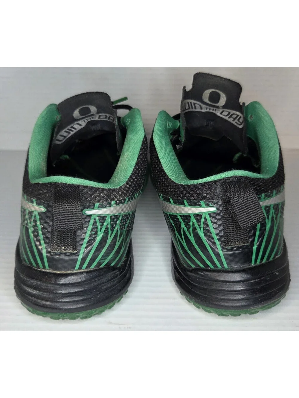 Nike Lunar TR1 NGR Men 11 Oregon Ducks Blk/Green Lunarlon Sneakers 654283-037